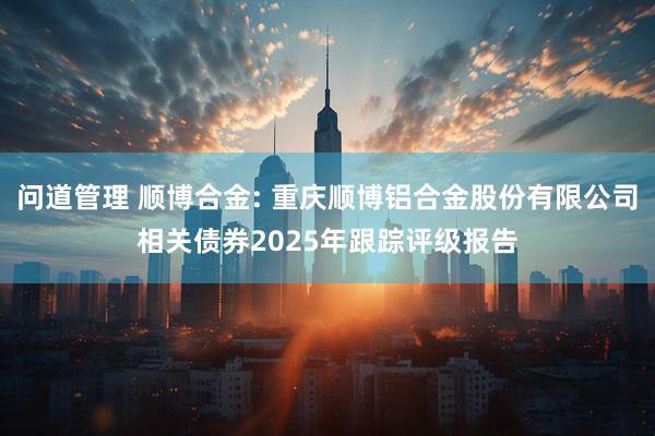 问道管理 顺博合金: 重庆顺博铝合金股份有限公司相关债券2025年跟踪评级报告